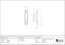 Beeswax Hook Plate - 33237 - Technical Drawing