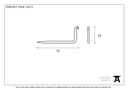 Beeswax L Hook - Small - 33215 - Technical Drawing