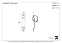 Beeswax Locking Penny End Screw on Staple - 33488 - Technical Drawing