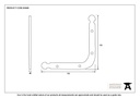 Beeswax Mending Bracket - 83668 - Technical Drawing