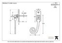 Beeswax Monkeytail Espag - LH - 33225 - Technical Drawing