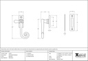 Beeswax Monkeytail Fastener - 33142 - Technical Drawing