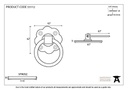 Beeswax Ring Turn Handle Set - 33112 - Technical Drawing