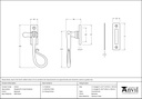 Beeswax Shepherd's Crook Fastener - 33132 - Technical Drawing