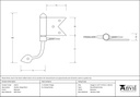 Beeswax Shutter Hinge (pair) - 33213 - Technical Drawing