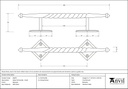 Beeswax Small Robe Pull Handle - 83670 - Technical Drawing