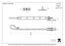 Black 12" Shepherd's Crook Stay - 33962 - Technical Drawing
