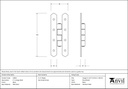 Black 4&quot; H Hinge (pair) - 33810 - Technical Drawing