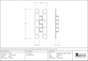 Black 4" H Hinge (pair) - 33810 - Technical Drawing