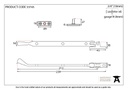 Black 8" Cast Peardrop Stay - 33743 - Technical Drawing