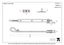 Black 8" Shepherd's Crook Stay - 33960 - Technical Drawing