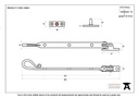 Black 8&quot; Shepherd's Crook Stay - 33960 - Technical Drawing