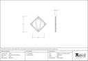 Black Diamond Euro Escutcheon - 33236 - Technical Drawing