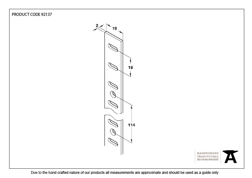 Black Flat Bookcase Strip 1.83m - 92137 - Technical Drawing