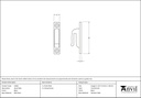 Black Hook Plate - 33284 - Technical Drawing