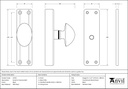 Black knob for Cremone Bolt - 91791 - Technical Drawing
