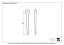 Black Oxide 1 1/2" Rosehead Nail (1kg) - 28337 - Technical Drawing