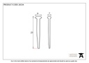 Black Oxide 1" Rosehead Nail (1kg) - 28334 - Technical Drawing