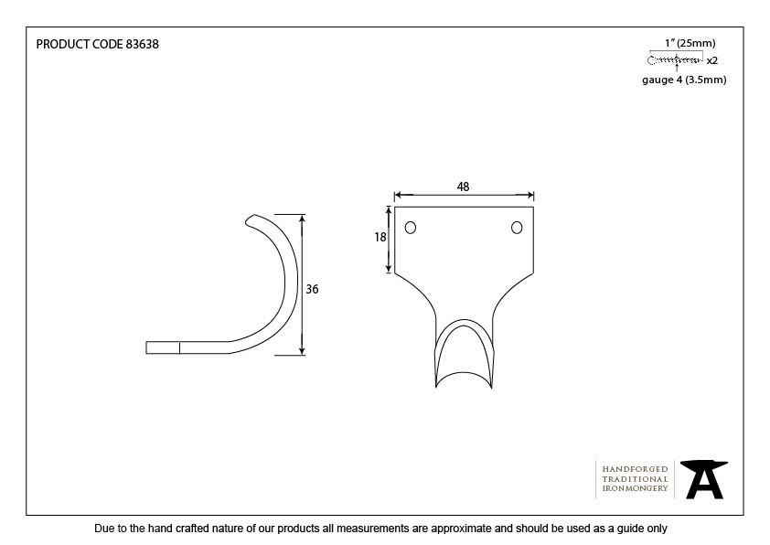 Black Sash Lift - 83638 - Technical Drawing