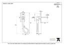 Black Shepherd's Crook Espag - RH - 33957 - Technical Drawing