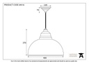 Burnished Harborne Pendant - 49516 - Technical Drawing