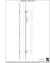BZP Winkhaus 1.77m Heritage Thunderbolt Espag Lock 45mmBS - 92147 - Technical Drawing