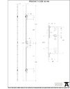 BZP Winkhaus 2.1m Thunderbolt Espag Lock 45mmBS - 92146 - Technical Drawing