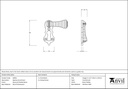 Ebony Beehive Escutcheon - 83556 - Technical Drawing