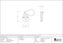 Ebony Plain Escutcheon - 83559 - Technical Drawing