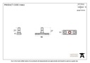 Electro Brass Locking Stay Pin - 33462 - Technical Drawing