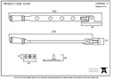 External Beeswax 10&quot; Regency Stay - 92109 - Technical Drawing