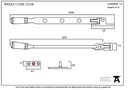 External Beeswax 8&quot; Regency Stay - 92108 - Technical Drawing