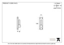 External Beeswax Frame Hook For 91471 (pair) - 91472 - Technical Drawing