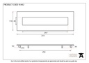 External Beeswax Large Letter Plate - 91492 - Technical Drawing