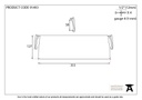 External Beeswax Large Letter Plate Cover - 91493 - Technical Drawing