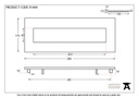 External Beeswax Small Letter Plate - 91494 - Technical Drawing