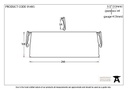 External Beeswax Small Letter Plate Cover - 91495 - Technical Drawing