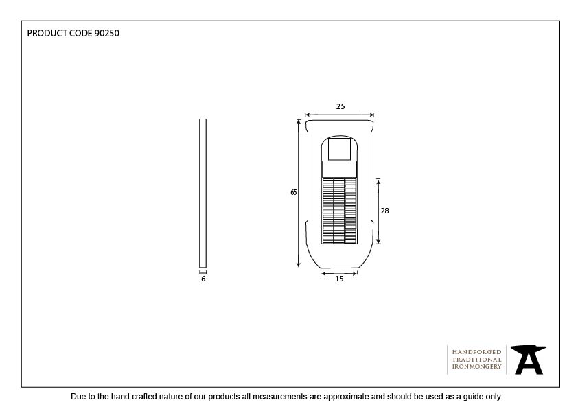Narrow Spring Unit Cassette - 90250 - Technical Drawing