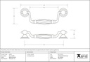 Natural Smooth Drop Handle - 83535 - Technical Drawing