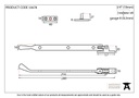 Pewter 10" Peardrop Stay - 33678 - Technical Drawing