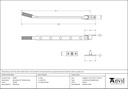 Pewter 12" Brompton Stay - 46190 - Technical Drawing