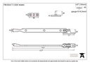 Pewter 8" Avon Stay - 90400 - Technical Drawing