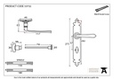 Pewter Cromwell Lever Bathroom Set - 33732 - Technical Drawing