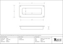 Pewter Flush Handle - 83654 - Technical Drawing