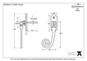 Pewter Monkeytail Espag - LH - 33620 - Technical Drawing