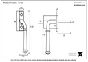 Pewter Regency Espag - RH - 45135 - Technical Drawing