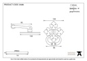 Pewter Shakespeare Ring Turn Set - 33686 - Technical Drawing