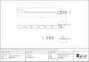 Polished Brass 10&quot; Newbury Stay - 46716 - Technical Drawing