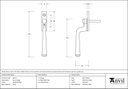 Polished Brass Avon Espag - 46711 - Technical Drawing