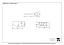 Polished Brass Key-Flush Sash Stop - 90271 - Technical Drawing